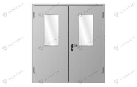 Остекленная двупольная дверь EIWS-60