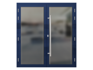Алюминиевая двупольная дверь для частного дома