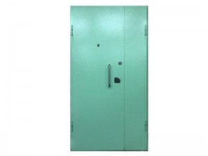 Подъездная дверь полуторастворчатая (нестандартный цвет)