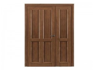 Тамбурная деревянная дверь в подъезд полуторапольная